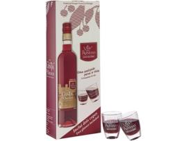 Licor de Ginja d´Óbidos VILA DAS RAINHAS 50cl 20% volume sem Fruto + 2 Copos de Vidro