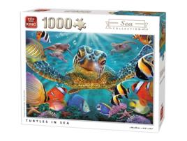 Puzzle KING Sea Collection Turtle 1000 Pcs 1000 Peças Fauna