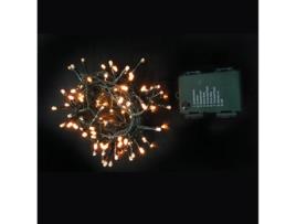 Adereço GUIRMA Garland 192 Led Branco Quente Ao Ar Livre Multifuncional Operado Por Bateria