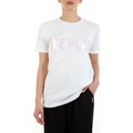 T-Shirt mangas curtas F026-P400  Branco Disponível em tamanho para senhora. EU S,EU M,EU L,EU XL.Mulher > Roupas > Camiseta