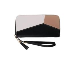 Porta-Cartões Porta-Cartões de Mulher ZMDECQNA Rfid Escudo Designer Pele Preto