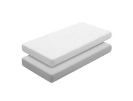 Lençol Ajustável CAMBRASS Vichy10 (Cinzento - Algodão - 60x120x17 cm)