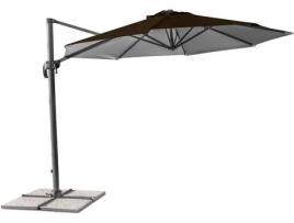 Guarda-Chuva de Jardim ELIOS PARASOLS Em Alumínio com Mastro descentralizado para Casa E Instalações Paradise Brown (3x3m)