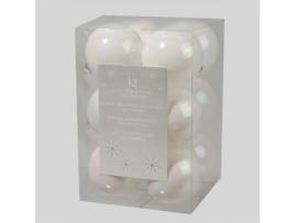 Conjunto de Bolas de Natal EMINZA Mm Alpine Iridescent Multicor - 12un (6 cm)