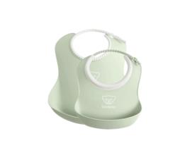Conjunto de Babador BABYBJÖRN Grande e Pequeno Verde Pastel