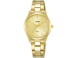 Relógio feminino ouro aço inoxidável Rrx82Hx9 LORUS