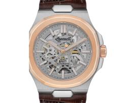Relógio Masculino Couro Real Marrom Catalina Automático I12503 INGERSOLL