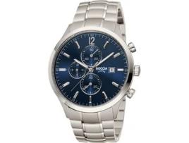 Relógio masculino prata titânio Uhr cronógrafo titânio 3753-03 BOCCIA