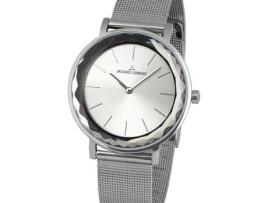 Relógio feminino prata aço inoxidável agradável 1-2054F JACQUES LEMANS