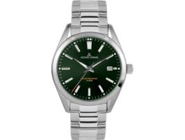 Relógio masculino prata aço inoxidável 1-1859H JACQUES LEMANS