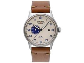 Relógio Masculino Couro Real Marrom 5368-5 IRON ANNIE