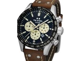 Relógio Masculino Couro Verdadeiro Marrom Vs120 TW-STEEL