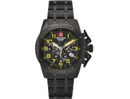 Relógio Masculino Aço Inoxidável Preto Sam7063.9174 SWISS ALPINE MILITARY