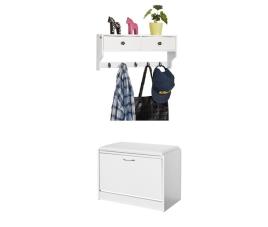 Sapateira com bengaleiro fsr16-w+frg178-w sobuy