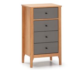  - Chiffonier de cabeceira luca 4 gavetas 46