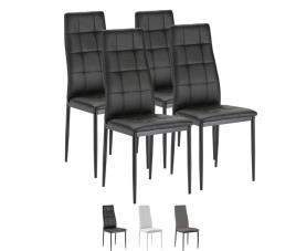 Conjunto de 4 cadeiras de jantar chelsea