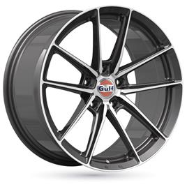 Jante de alumínio gulf gt3 8x18 5x112 et30 cinzento mate polido