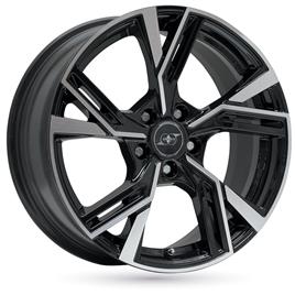 Jante de alumínio infiny individual stadt 8x18 5x100 et38 preto polido