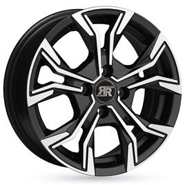 Jante de alumínio racer carver 7.5x17 5x108 et42 preto brilhante