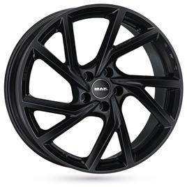 Jante de alumínio mak kassel 7.5x18 5x112 et51 preto brilhante