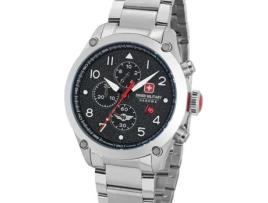 Relógio masculino prata aço inoxidável Smwgi2101501 SWISS MILITARY HANOWA