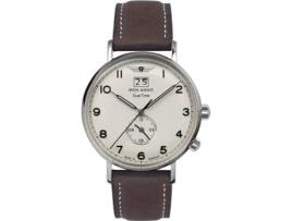 Relógio Masculino Couro Real Marrom 5940-5 IRON ANNIE