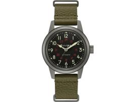 Relógio unissex verde couro real Classic Automatik 98A255 BULOVA