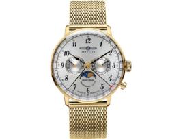 Relógio feminino ouro aço inoxidável Lz Hindenburg 7039M-1 ZEPPELIN