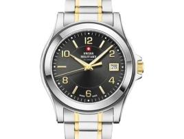 Relógio masculino ouro aço inoxidável Sm34002.25 SWISS MILITARY BY CHRONO