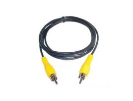 Cabo Rca Macho Macho YATEK Ideal para Câmaras de Visão Traseira Comprimento 3 Metros Preto