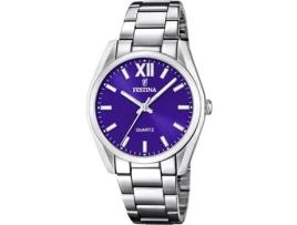 Relógio feminino prata aço inoxidável F20622/A FESTINA