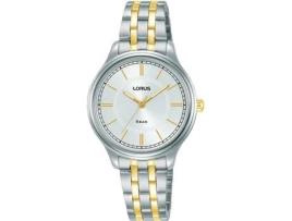 Relógio feminino ouro aço inoxidável Rg209Vx9 LORUS