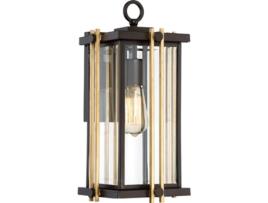 QUOIZEL de Luz de Parede Externa Qz-Goldenrod2-M Goldenrod Bevelled Glass Aço Mild E27