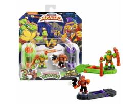 Figuras de Combate TEENAGE MUTANT NINJA TURTLES Legends Of Akedo: Michelangelo Vs Evil Bepop