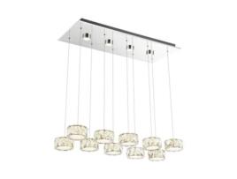 Suspensão Linear Globo Iluminação Amur Metal Chrome Led