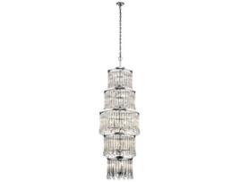 Candelabro KICHLER Kl-Piper-18P-Pc Piper Steel Crystal E14 18 Bulbos
