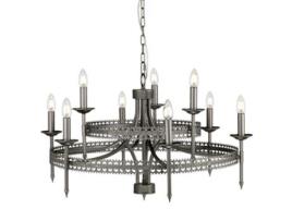 Candelabro ELSTEAD LIGHTING Crown9 Crown Steel E14 9 Bulbos