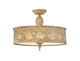 Mount HINKLEY Hk-Carabel-Sf-L Aço Macio de Carabel Vidro Gravado E27 3 Lâmpadas