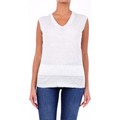 Tops sem mangas MAD270W351  Branco Disponível em tamanho para senhora. IT 40,IT 44.Mulher > Roupas > Tops