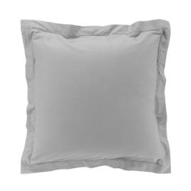 Douceur d intérieur  Fronha de almofada PERCALINE  Cinza Disponível em tamanho para senhora. 63x63 cm.Casa >Fronha de almofada  