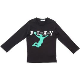 Melby  T-shirt mangas compridas 70C5524  Preto Disponível em tamanho para rapaz 4 anos,5 anos.Criança > Menino > Roupas > T-shirt mangas compridas  