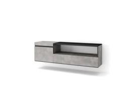 Móvel de Tv 150X45X35cm para Televisores Até 65 Suspensos Cimento SKRAUT HOME