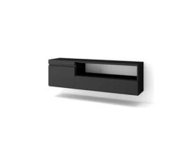 Móvel de Tv 150X45X35cm para Televisores Até 65 Suspensos Preto SKRAUT HOME