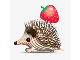 Puzzle EUGY Hedgehog 3D 24 Peças Animais