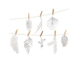 Guirlanda de Natal Silver Forest 24 Unidades RICO DESIGN