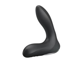 Estimulador Anal Inflável Leonard Silicone Usb Preto PRETTYLOVE