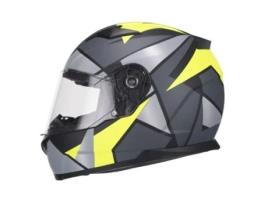 Capacete UNIK Ci-24 Hero - Cinza Amarelo - S