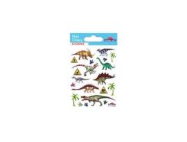 Adesivos Dinossauros Jurássicos Prata 1,8 Cm GLOBAL GIFT