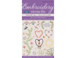 Livro fast2mark (tm) embroidery stencils de christen brown (inglês)