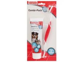 Pasta de dente e escova Combi-Pack para cães e gatos BEAPHAR